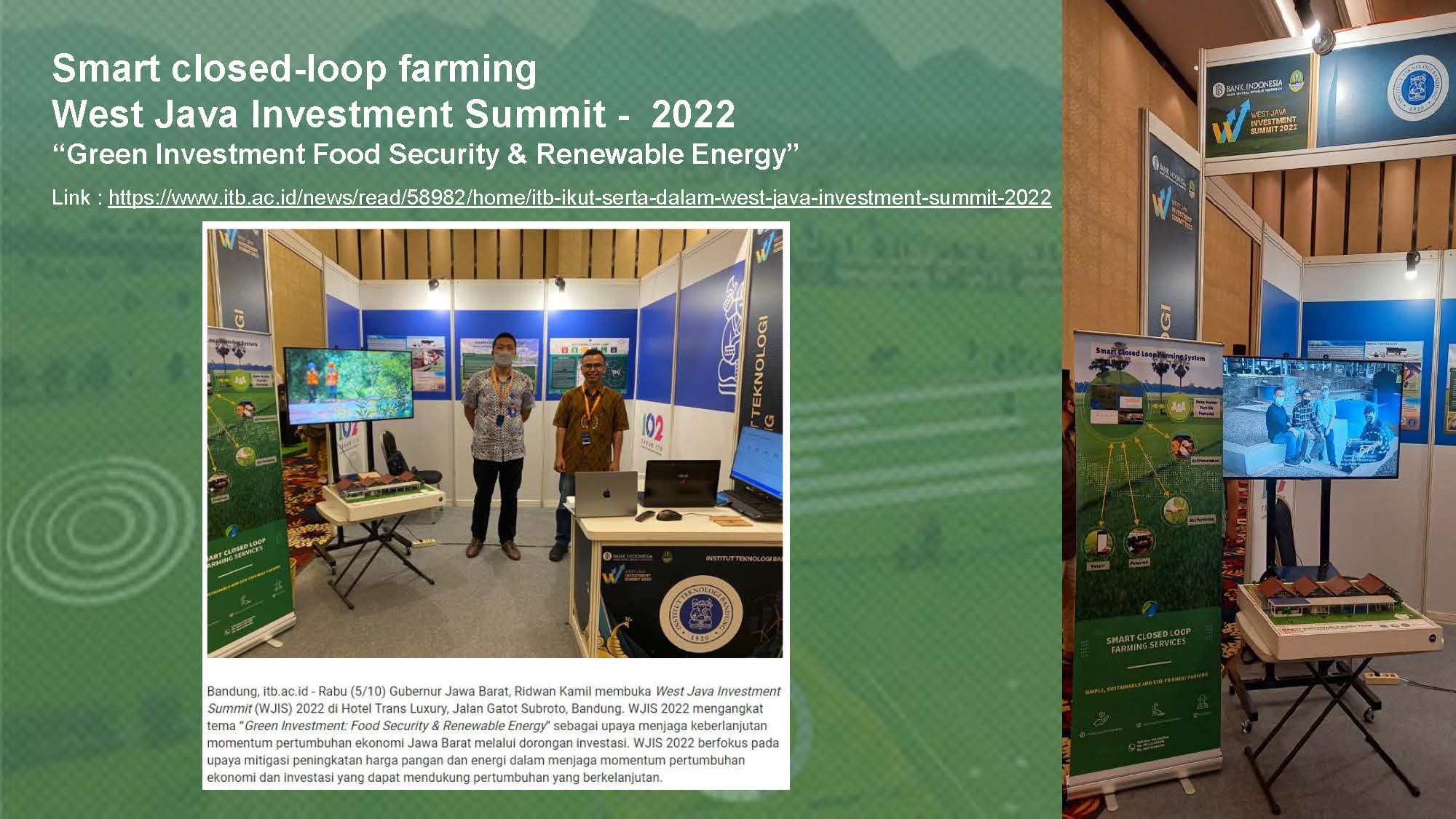 PT SPC bekerjasama dengan ITB ikut Serta dalam West Java Investment ...